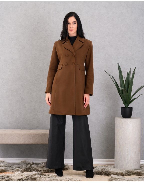 21-ΠΑΛΤΟ  DERPOULI 50721 BROWN