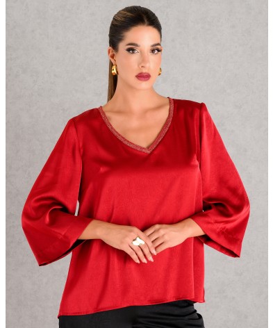 21-ΜΠΛΟΥΖΑ  DERPOULI 50668 DARK RED
