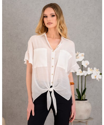20-ΠΟΥΚΑΜΙΣΟ  DERPOULI 50510 OFF WHITE