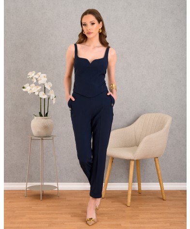 20-ΜΠΛΟΥΖΑ  DERPOULI 38958 DARK BLUE