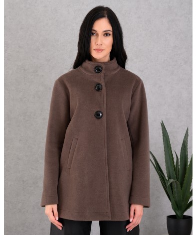 21-ΠΑΛΤΟ  DERPOULI  50781 BROWN MELANZ