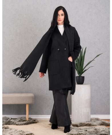 21-ΠΑΛΤΟ  DERPOULI  50747 BLACK