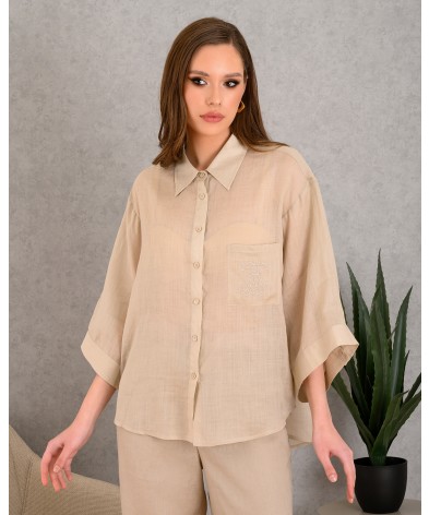 20-ΠΟΥΚΑΜΙΣΟ  DERPOULI  50535 SAFARI BEIGE