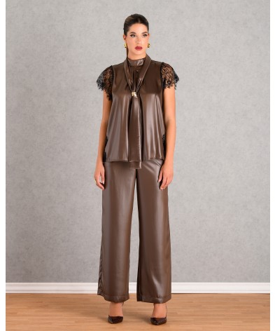 21-ΜΠΛΟΥΖΑ  DERPOULI 50651 DARK BROWN