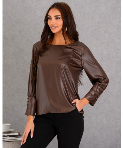 21-ΜΠΛΟΥΖΑ  DERPOULI 50692 DARK BROWN
