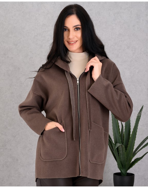 21-ΖΑΚΕΤΑ  DERPOULI  50779  BROWN MELANZ