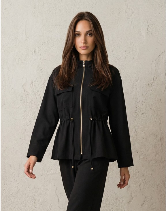 22-ΖΑΚΕΤΑ  DERPOULI  39287JET BLACK